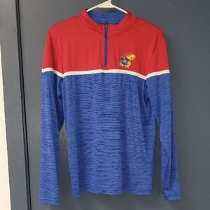Colosseum Youth Jayhawk Logo Zippered Pullover